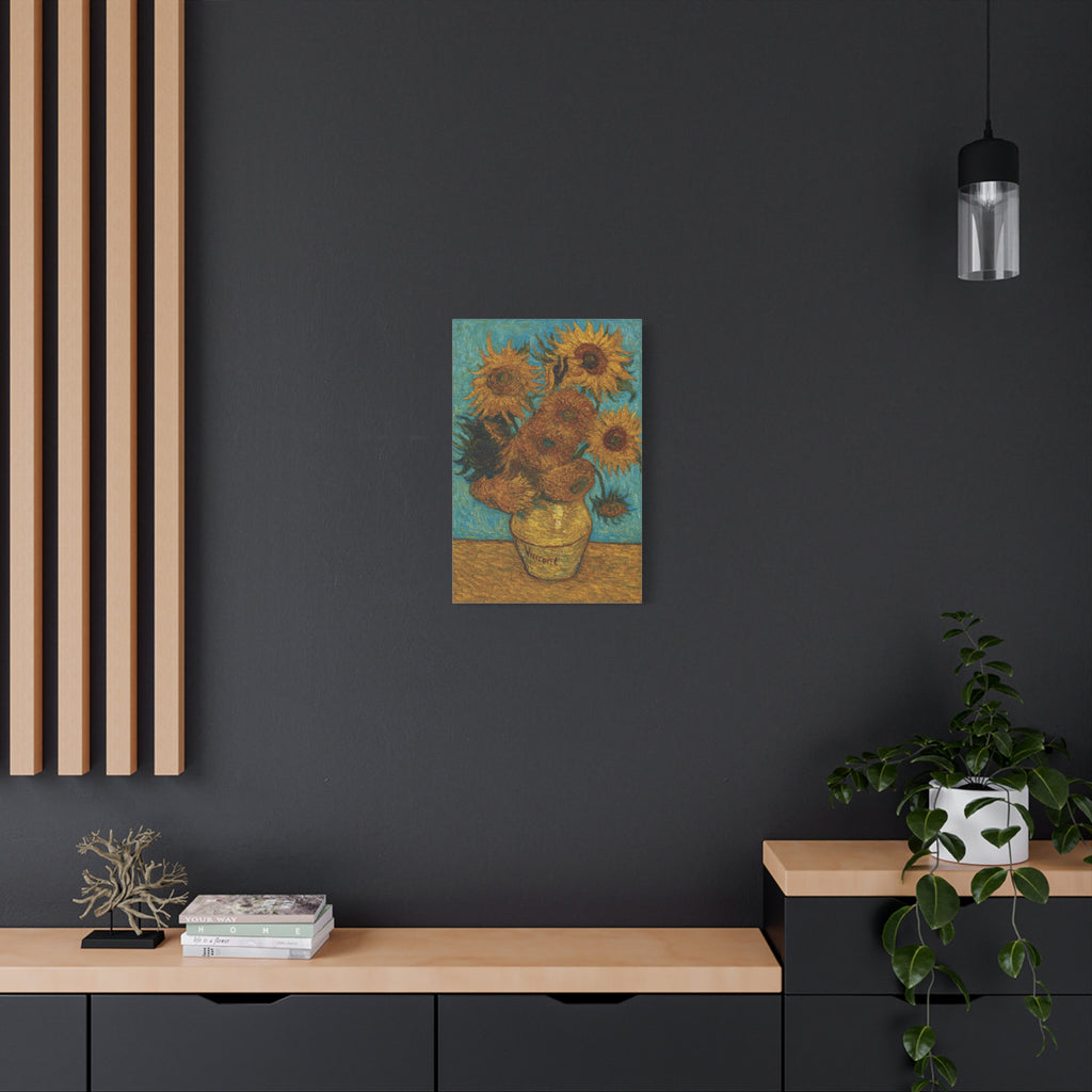 Vase with Twelve Sunflowers