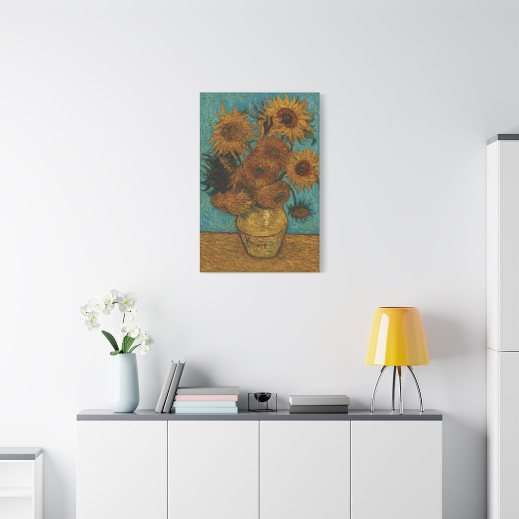 Vase with Twelve Sunflowers