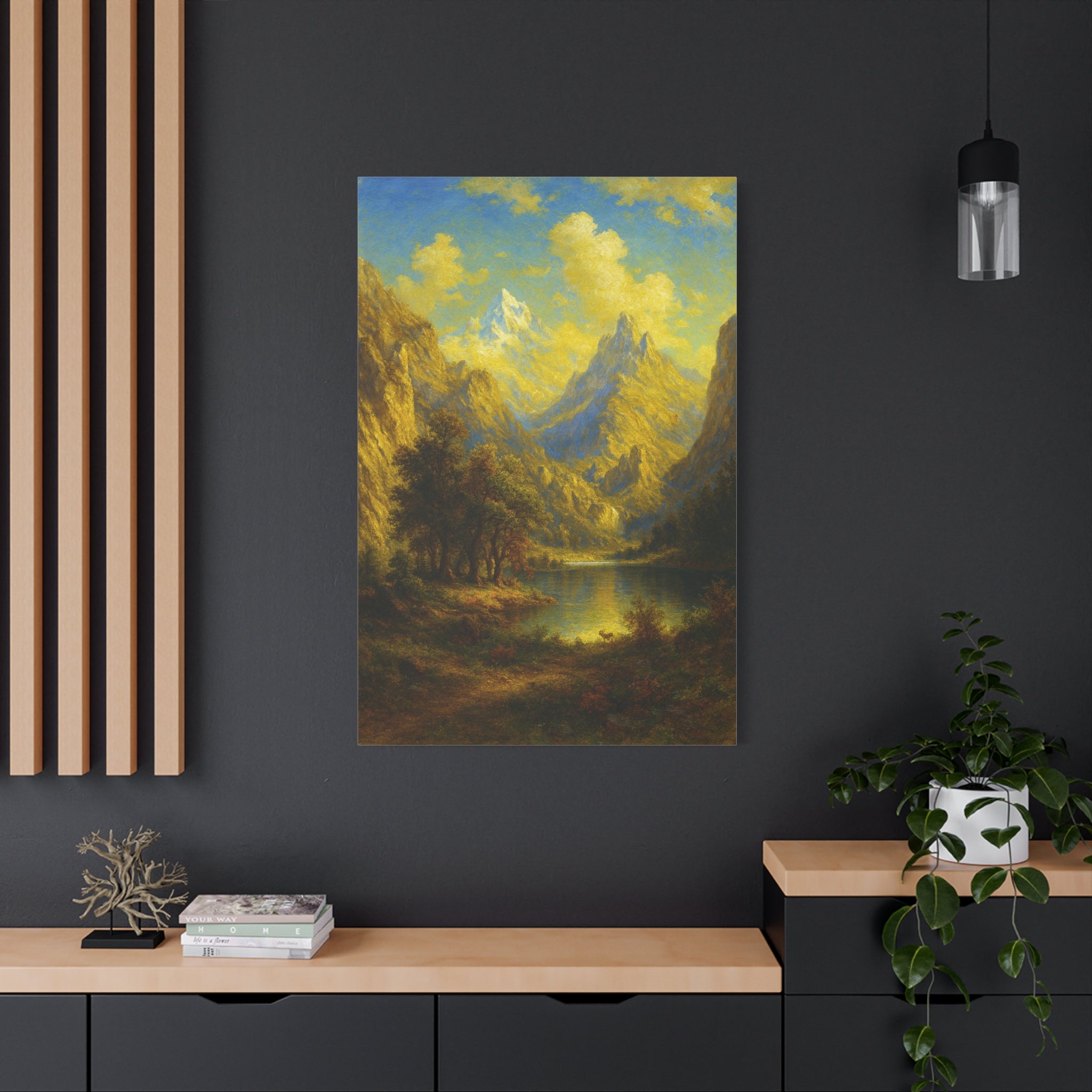 The Mountain Landscape - Albert Bierstadt